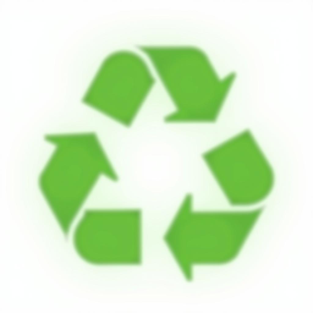 Hình ảnh logo biểu tượng tái chế phổ biến, dễ nhận biết, thể hiện ý thức và hành động vì môi trường xanh sạch.